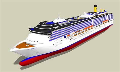 Free STL file Costa Atlantica cruise ship 1/300 scale 🚢・3D printing ...