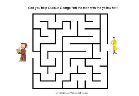 Curious George Mazes for Kids