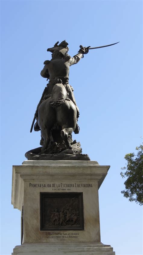 Equestrian statue of Bernardo O'Higgins in Santiago de Chile Chile