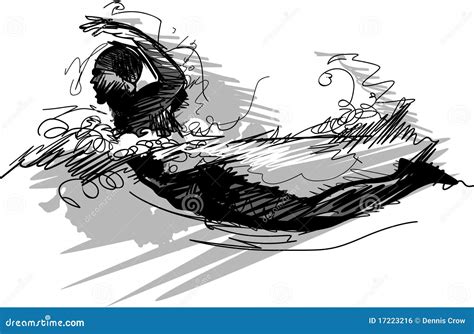 Swimming Vector Silhouette Illustration Stock Vector - Illustration of relay, vector: 17223216