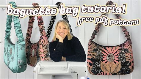 DIY baguette shoulder bag tutorial (free pattern) - YouTube