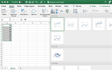 How to Create Line Graphs in Excel