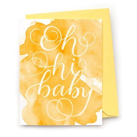 Oh Hi Baby Card - CharmCat Creative