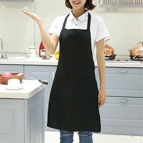 22'' x 30'' Cooking Apron,Professional Grade Kitchen Apron 2 Front Pocket Apron Polyester ...