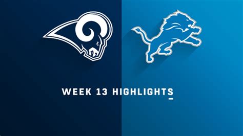 Rams vs. Lions highlights | Week 13