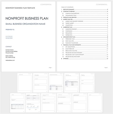 Printable Nonprofit Business Plan Template - Printable Templates