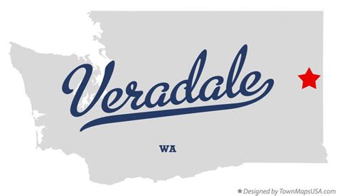 Map of Veradale, WA, Washington