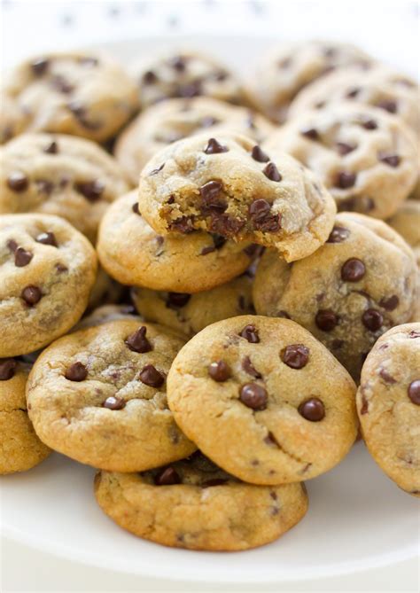 Bite-Sized Brown Butter Chocolate Chip Cookies - Baker by Nature