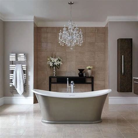 25 Contemporary Lighting Ideas for Your Bathroom Using Chandelier ~ GODIYGO.COM