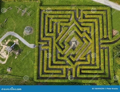 Greenan Maze, Russborough House, County Wicklow, Ireland Stock Photo - Image of celtic ...