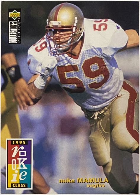 Mike Mamula 1995 Upper Deck Collector's Choice Boston College Eagles Football Rookie Card - KBK ...