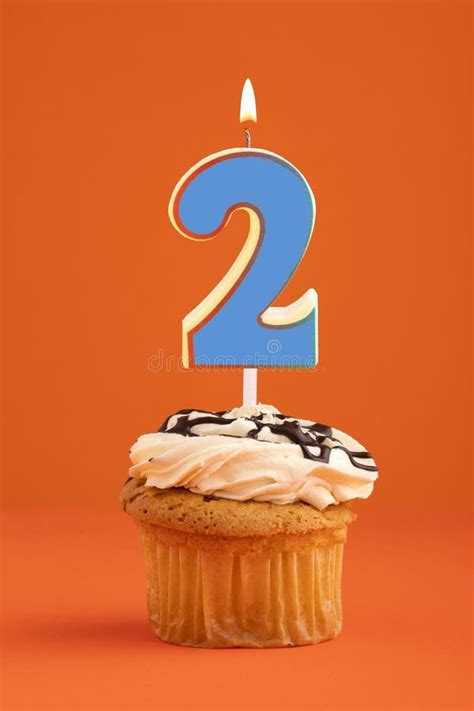 Birthday Cake with Candle Number 13 - Orange Foamy Background Stock Photo - Image of anniversary ...