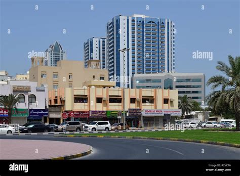 Ajman, UAE - April 6. 2018. Shops in the city center Stock Photo - Alamy