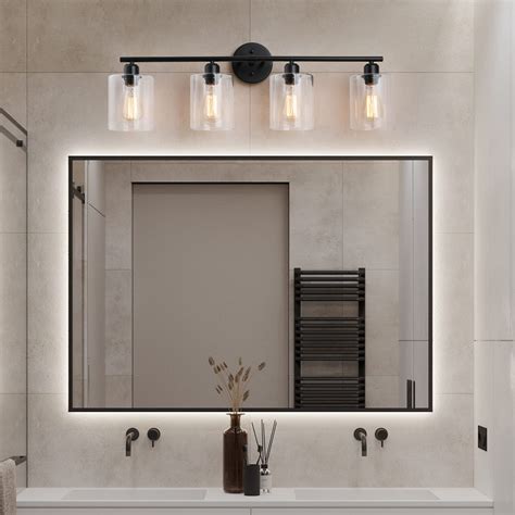 Modern Bathroom Lighting Fixtures Over Mirror