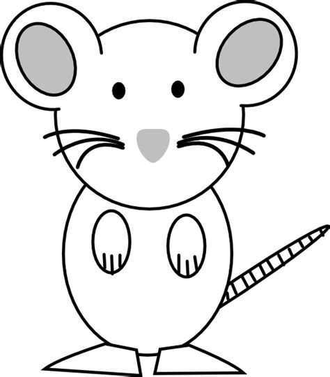 Mouse -white Clip Art at Clker.com - vector clip art online, royalty ...