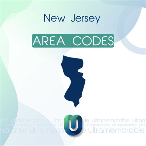 New Jersey Area Codes (732, 848) - Ultra Memorable