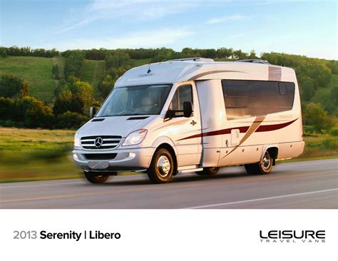 2013 Leisure Travel Vans Serenity Libero Brochure | Download RV brochures | RecreationalVehicles ...