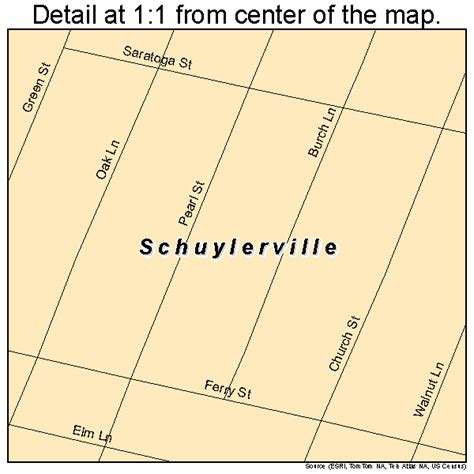 Schuylerville New York Street Map 3665750