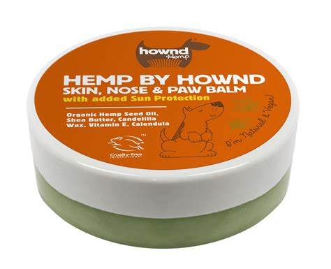 Hownd hemp paw, nose and skin balm for dogs