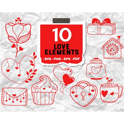 Love elements svg,Love SVG Bundle, Valentines SVG , Valentines Day Svg, Love Clip art,Heart Svg ...