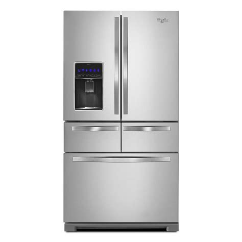 Whirlpool 25.8-cu ft 5-Door French Door Refrigerator with Single Ice Maker (Monochromatic ...