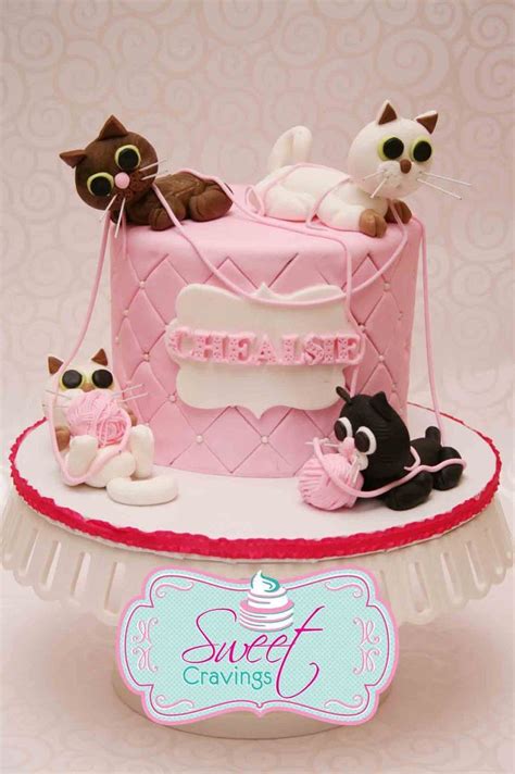 Birthday Cake for Cats Unique Best 25 Fondant Cat Ideas On Pinterest | Birthday cake for cat ...