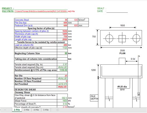 34+ Pile Cap Design Spreadsheet Pics - Konstruksi Sipil