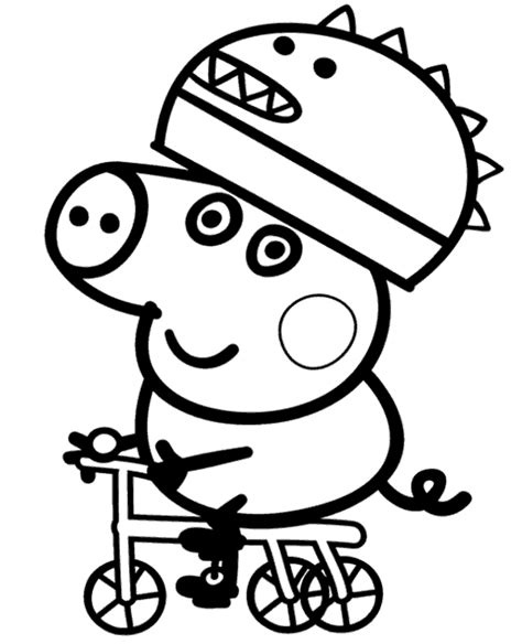 Peppa colouring page 24 to print or download for free