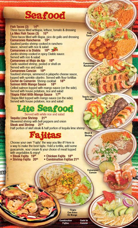 MENU – La Mex Morris