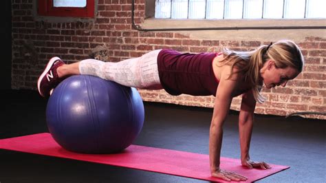 How to Plank on a Stability Ball | Health - YouTube