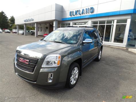 2012 Gray Green Metallic GMC Terrain SLE AWD #107724458 Photo #26 ...