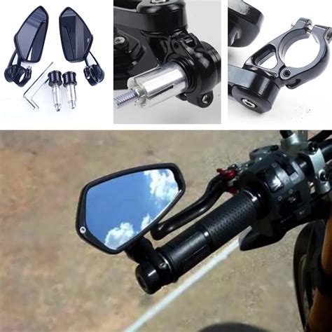 2Pcs Universal Universal Folding Motorcycle Mirror motorbike Side ...