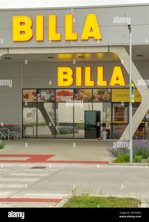 Zarnovica, Slovakia - June, 4 , 2023 : Supermarket Billa Sign. Brand ...