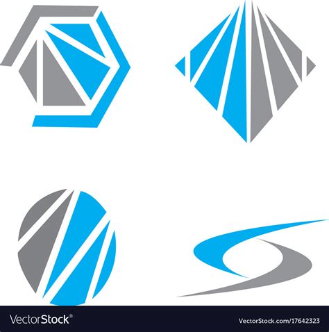 Business logo set Royalty Free Vector Image - VectorStock