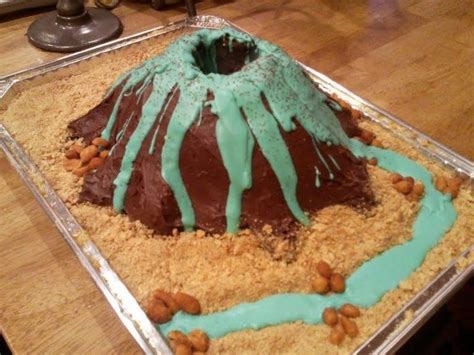 3rd grade volcano project. This one is edible. | Volcano projects, Science fair projects ...