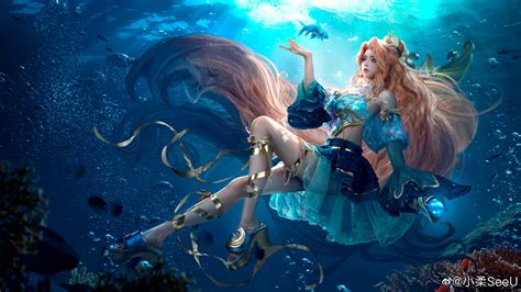 ArtStation - COSPLAY Prestige Ocean Song Seraphine - League of Legends