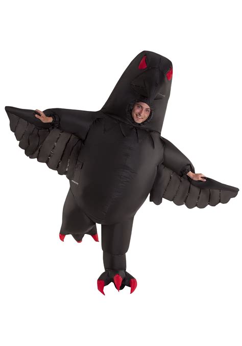 Inflatable Giant Evil Crow Adult Costume