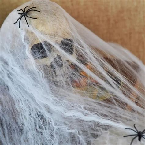 Horrific Stretchy Spider Web Cobweb Prop for Halloween Party Home Bar Festival Decoration ...