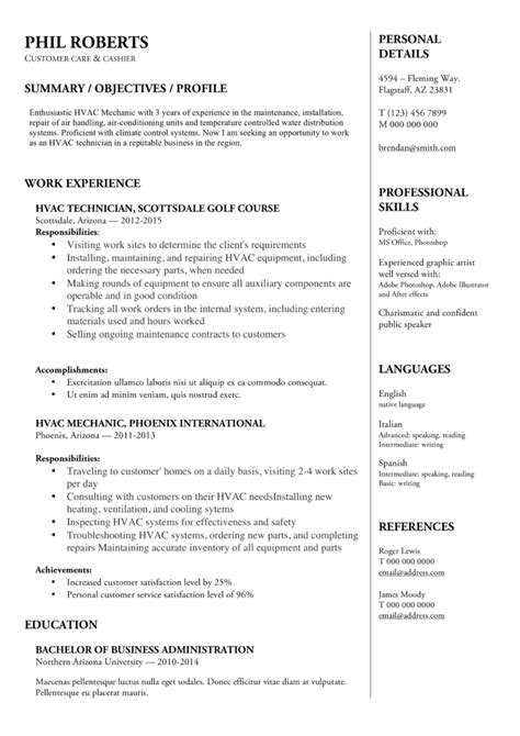 HVAC Technician Resume Guide & Sample – Resumeviking.com