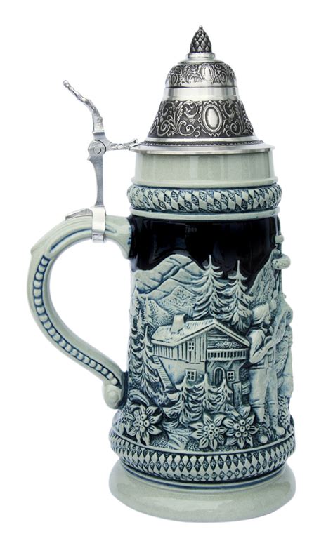 Bavarian Beer Stein | Blue Stein