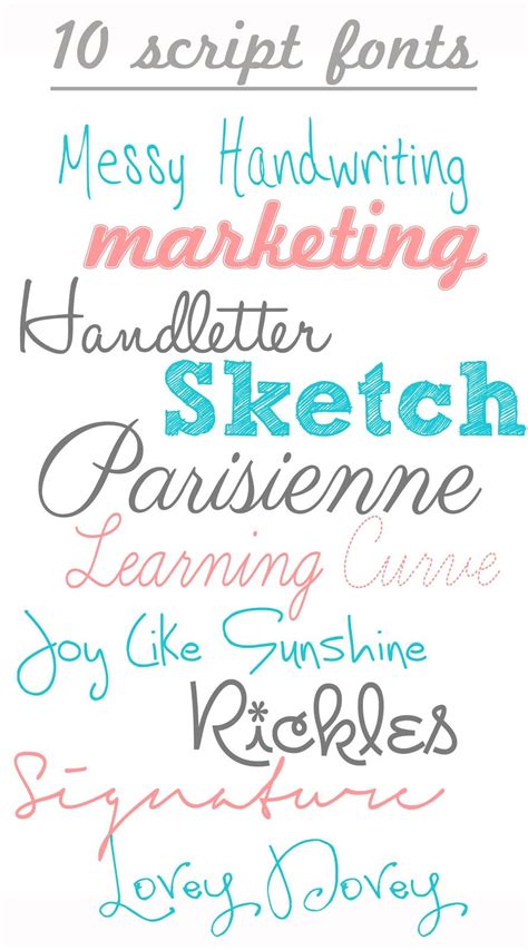 free handwriting & script fonts. great for invitations and prints. links to download here ...