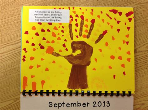 gwhizteacher: Handprint Calendar