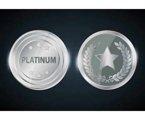 Platinum Coin Vector Art & Graphics | freevector.com