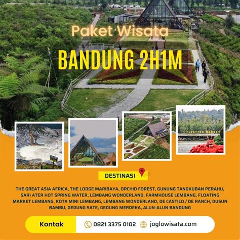 Paket Wisata Bandung 2 Hari 1 Malam | Joglo Wisata