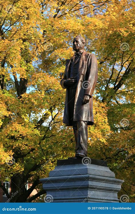 Cornelius Vanderbilt Statue at Vanderbilt University in Fall Stock ...