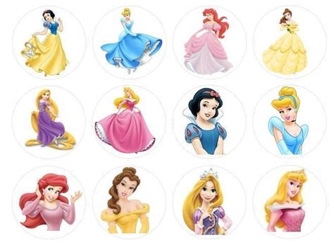 Free Printable Disney Princess Cake Toppers - Peter Brown Bruidstaart