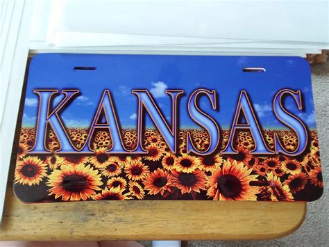 Kansas License Plate / State License Plate / Sunflower State / - Etsy ...