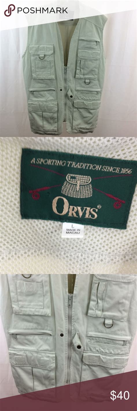 Orvis Hunting Fishing Hiking Vest Vest is in EUC Size Large Shoulder seam to seam 18" Armpit to ...