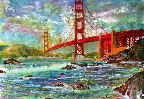 Golden Gate Bridge Print Golden Gate Bridge Art San - Etsy