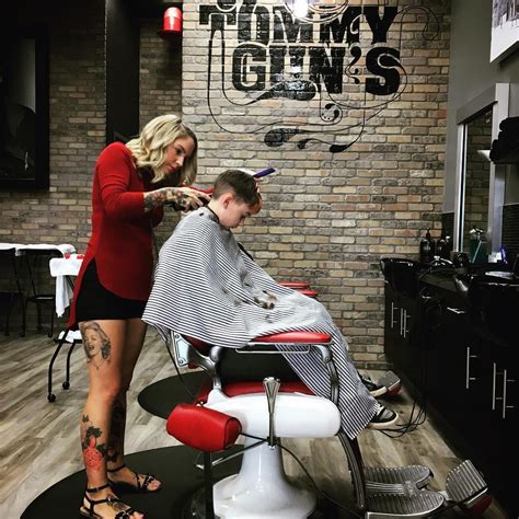 Getting his hairs did for grade 4! #tommygunsbarber | Barbershop design, Best short haircuts ...